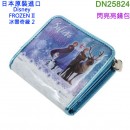 缺貨,SHO-BI DN25824(日本原裝):::DISNEY,迪士尼,FROZEN II,冰雪奇緣2,錢包,Wallet,亮面,刷卡或3期,4548387258240